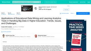 
                            10. (PDF) Applications of Educational Data Mining and Learning Analytics ...