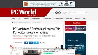 
                            6. PDF Architect 6 Professional review: This PDF editor is ready for ...