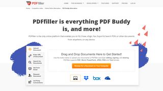 
                            6. PDF Buddy Alternative. Fill, Edit, Sign, Save & Export PDFs Online.