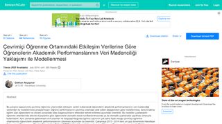 
                            10. (PDF) Çevrimiçi Öğrenme Ortamındaki Etkileşim Verilerine Göre ...