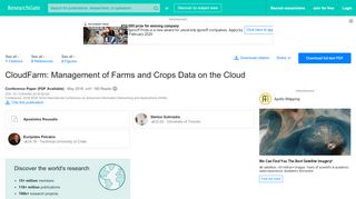 
                            10. (PDF) CloudFarm: Management of Farms and Crops Data on the ...