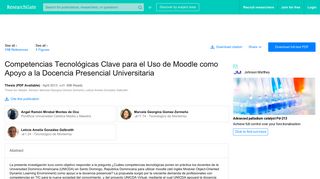 
                            11. (PDF) Competencias Tecnológicas Clave para el Uso de Moodle ...