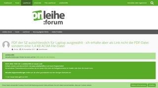 
                            11. PDF der SZ ausschliesslich für Laptop ausgewählt - ich erhalte ...