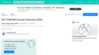 
                            5. (PDF) DST INSPIRE Faculty Fellowship INDIA - ResearchGate