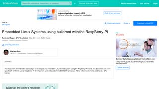 
                            10. (PDF) Embedded Linux Systems using buildroot with the RaspBerry-PI