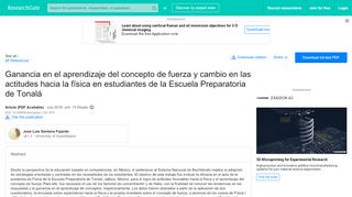 
                            12. (PDF) Ganancia en el aprendizaje del concepto de fuerza y cambio ...