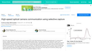 
                            13. (PDF) High-speed optical camera communication using selective ...