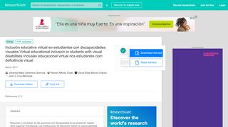 
                            12. (PDF) Inclusión educativa virtual en estudiantes con discapacidades ...