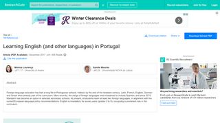 
                            6. (PDF) Learning English (and other languages) in Portugal