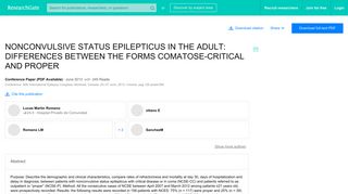 
                            9. (PDF) NONCONVULSIVE STATUS EPILEPTICUS IN THE ADULT ...