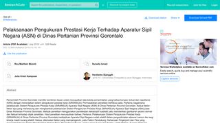 
                            10. (PDF) Pelaksanaan Pengukuran Prestasi Kerja Terhadap Aparatur ...