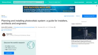 
                            13. (PDF) Planning and installing photovoltaic system: a guide for ...