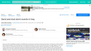 
                            11. (PDF) Sand and dust storm events in Iraq - ResearchGate