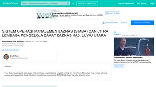 
                            4. (PDF) SISTEM OPERASI MANAJEMEN BAZNAS (SIMBA) DAN ...