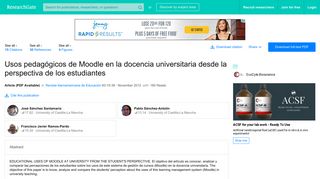 
                            12. (PDF) Usos pedagógicos de Moodle en la docencia universitaria ...