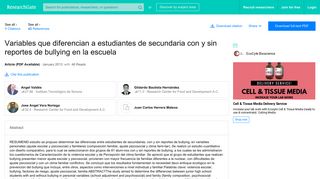 
                            3. (PDF) Variables que diferencian a estudiantes de secundaria con y ...