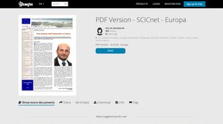 
                            7. PDF Version - SCICnet - Europa - Yumpu