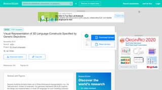 
                            12. (PDF) Visual Representation of 3D Language Constructs Specified by ...