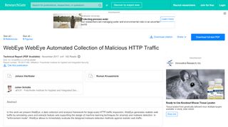 
                            12. (PDF) WebEye WebEye Automated Collection of Malicious HTTP ...