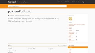 
                            13. pdfcrowd/pdfcrowd - Packagist