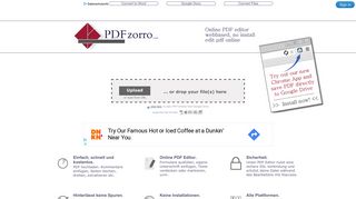 
                            12. PDFzorro | PDF Online Editor, pdf online bearbeiten, drehen ...