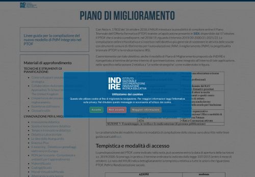 
                            8. PDM: Piano di miglioramento - Indire