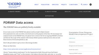 
                            11. PDRMIP Data access - CICERO