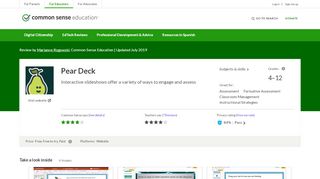 
                            12. Pear Deck Review for Teachers | Common Sense Education