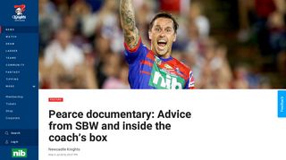
                            11. Pearce documentary: Advice from SBW and inside the coach's box ...