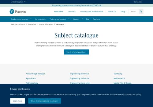 
                            6. Pearson | Catalogue & Instructor Resources - Higher education
