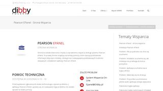 
                            11. Pearson ePanel - strona wsparcia | dibby Polska