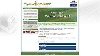 
                            4. Pearson Learning Solutions | MyDevelopmentLab for Washington ...