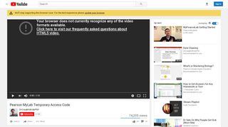 
                            7. Pearson MyLab Temporary Access Code - YouTube