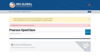 
                            11. Pearson OpenClass | IMS Global Learning Consortium