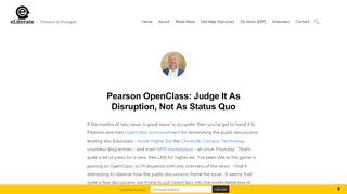 
                            9. Pearson OpenClass: Judge It As Disruption, Not As Status Quo -