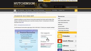 
                            3. Pearson Success Net - Hutchinson Public Schools