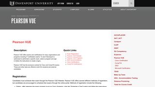 
                            12. Pearson VUE | Davenport University