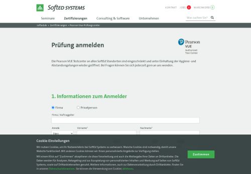 
                            11. Pearson VUE TestCenter - SoftEd Systems