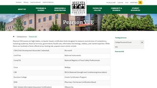
                            13. Pearson VUE - Testing Services - Augusta Technical College