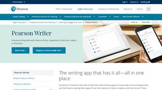 
                            5. Pearson Writer | Writing app with complete support
