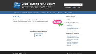 
                            13. PebbleGo | Orion Township Public Library