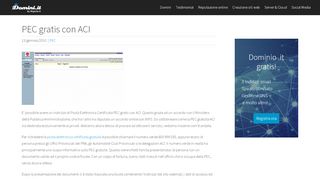
                            4. PEC gratis con ACI - Domini