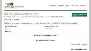 
                            11. PEC Metering (pty) Ltd v K Haralabous t/a Harry's Friendly Grocer ...