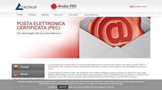 
                            2. PEC - Posta Elettronica Certificata - Servizi | Actalis S.p.A.