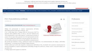 
                            4. P.E.C. Posta elettronica certificata - Servizi - Ordine degli psicologi ...