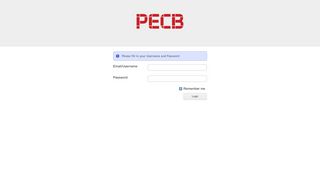 
                            2. PECB - Login