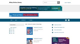 
                            4. Pediatric Pulmonology: List of Issues - Wiley Online Library