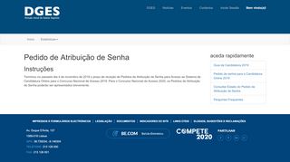 
                            4. Pedido de senha para a Candidatura Online 2018 - DGES