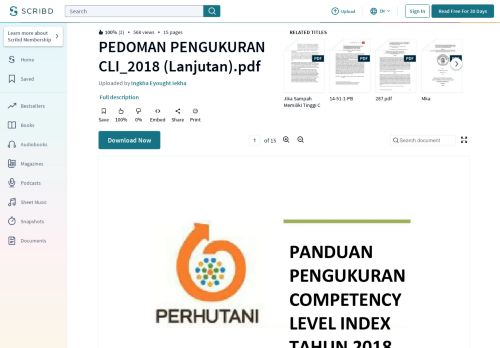 
                            8. PEDOMAN PENGUKURAN CLI_2018 (Lanjutan).pdf - Scribd