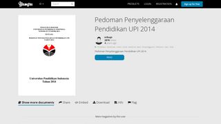 
                            11. Pedoman Penyelenggaraan Pendidikan UPI 2014 - Yumpu